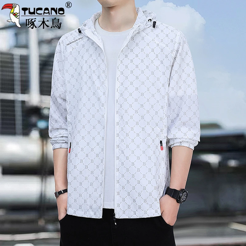 啄木鸟夏季男士防晒衣户外大码宽松钓鱼速干透气防紫外线防晒服薄