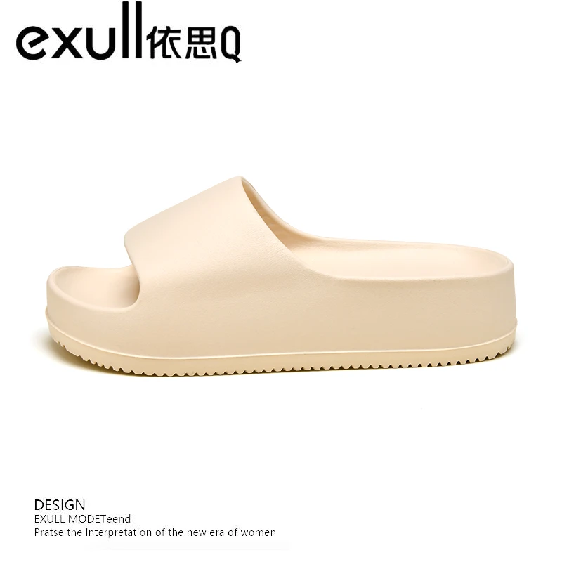 依思Q厚底凉拖鞋女夏季新款时尚百搭小众高级感外穿防滑一字拖鞋