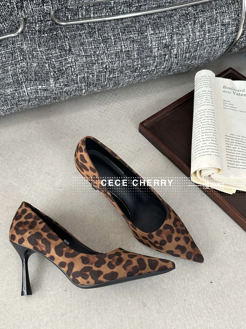 HOT CLASSIC/热典小众法式气质尖头鞋子2024新秋冬季名媛细跟单鞋