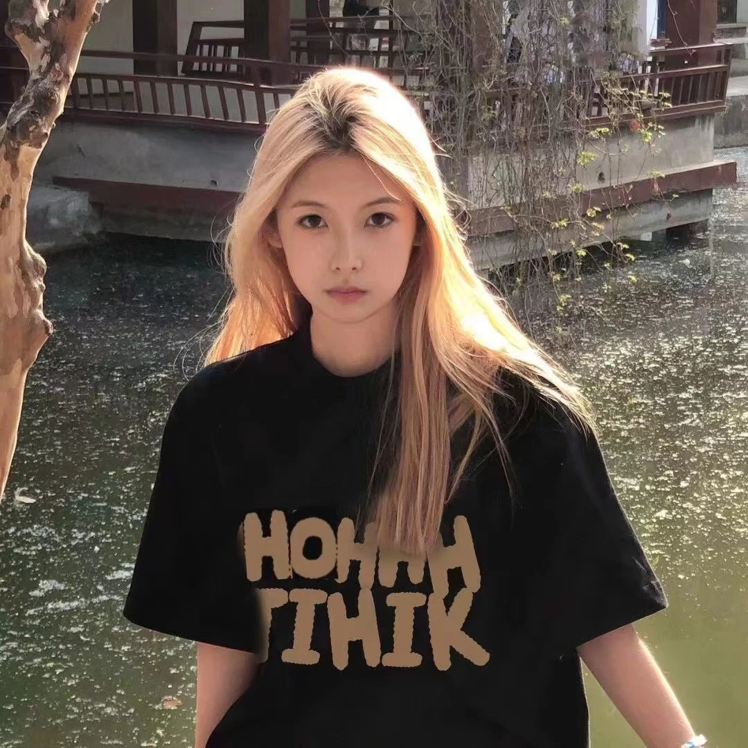 FNFE【100%纯棉】男女同款 529  宽松版港风夏季短袖t恤韩版潮ins上