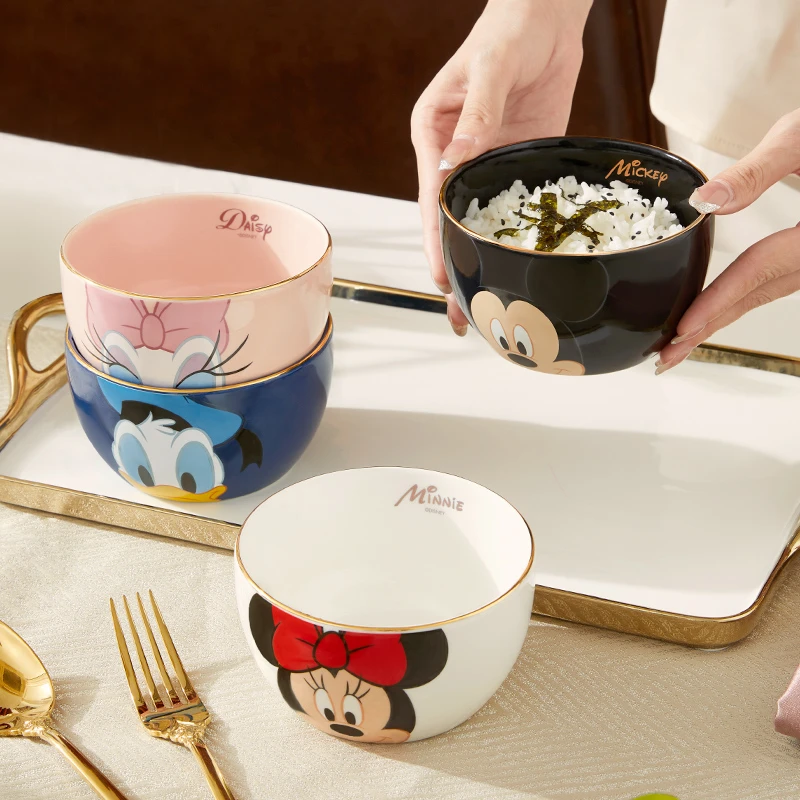 【新店限量价】正版卡通餐具米奇米妮米饭碗可爱陶瓷碗颜值餐具