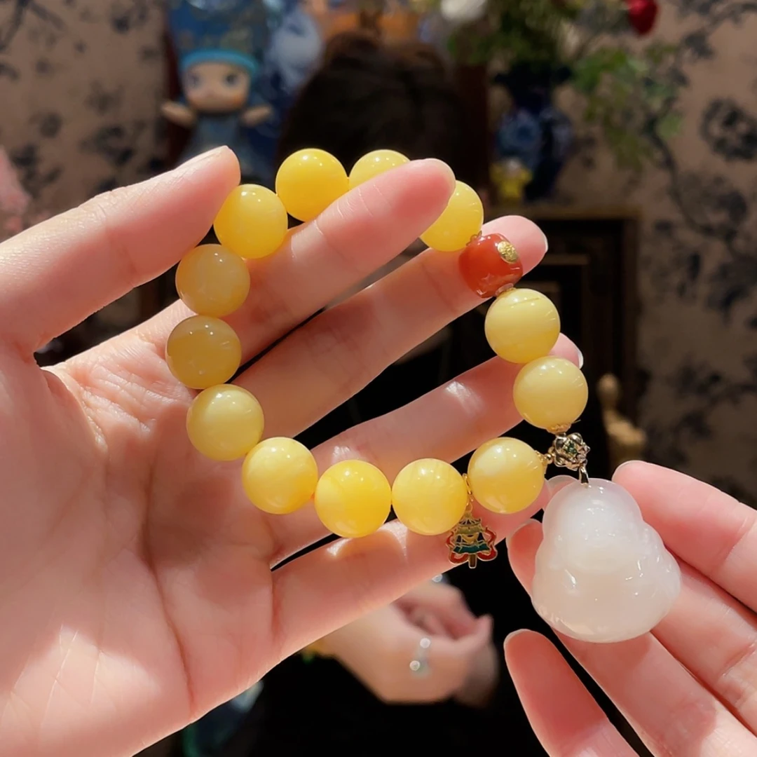 【闪购商品】蜜蜡手串未镶嵌手串