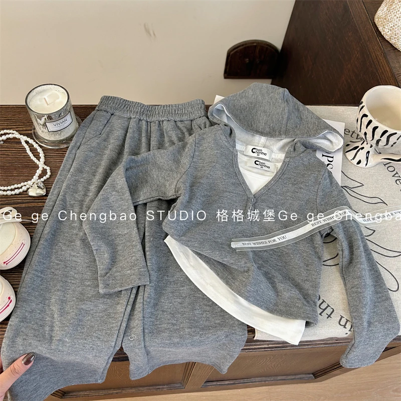 女童秋装套装2024新款韩版童装女宝宝春秋两件套