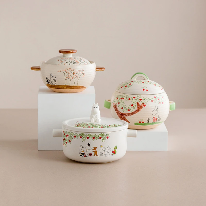 同合芬兰可爱姆明汤锅家用耐高温燃气灶煲汤炖煮陶瓷锅砂锅土锅