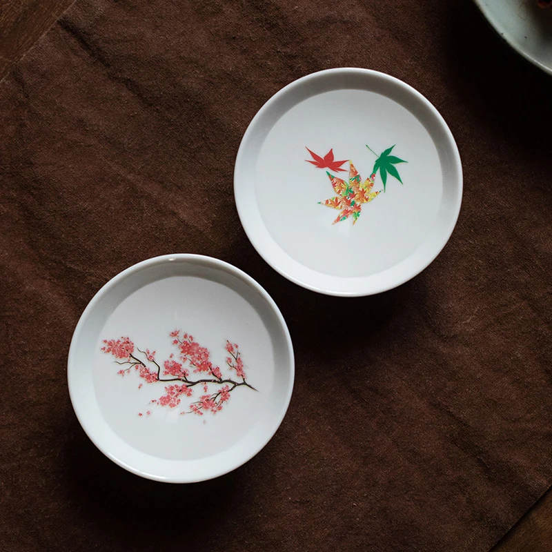 同合日本进口热茶温感变色茶杯子高档茶室主人杯精致陶瓷品茗杯子