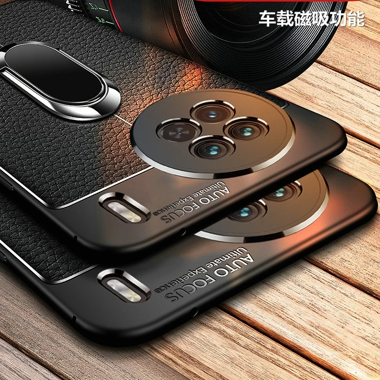 vivo X90 Pro手机壳硅胶荔枝皮纹手感舒适防滑防手汗奢华商务