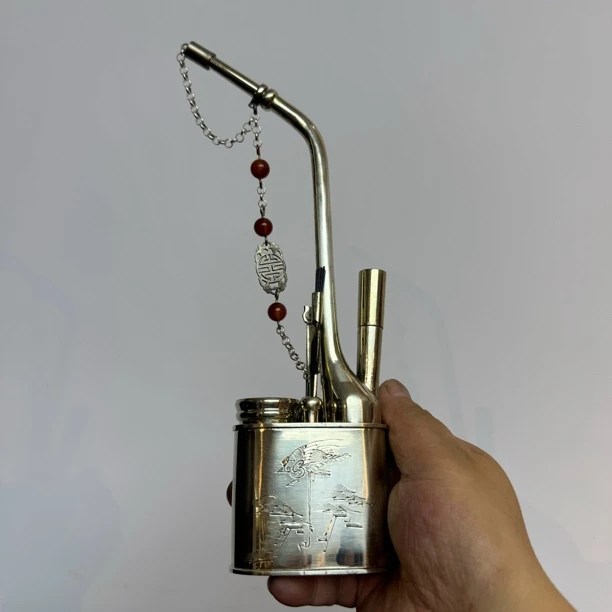 复古青铜纯手工铸造秀才一支葱中小号壶26cm高