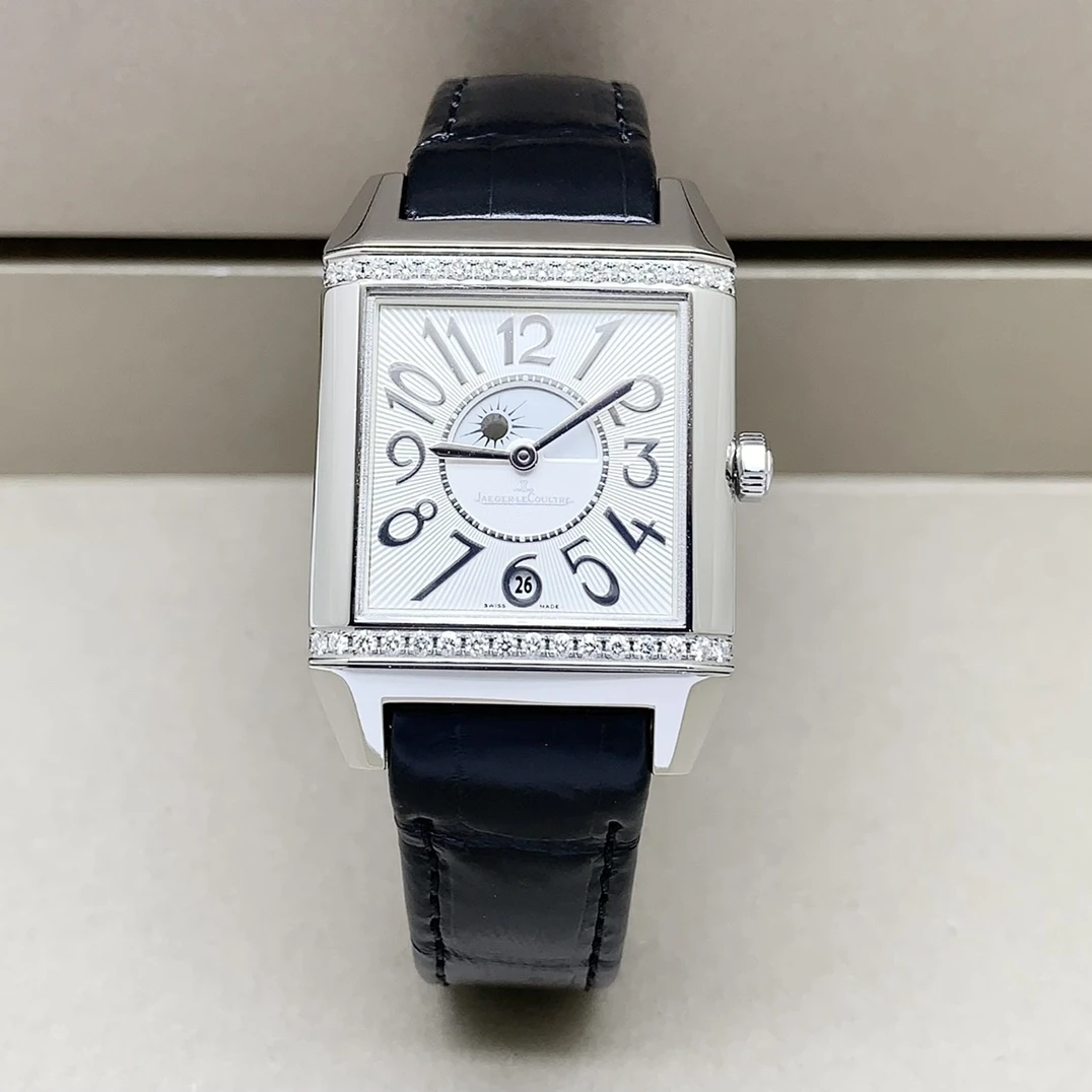 95新 Jaeger-LeCoultre/积家 翻转/42*28.8mm/原钻机械女士手表