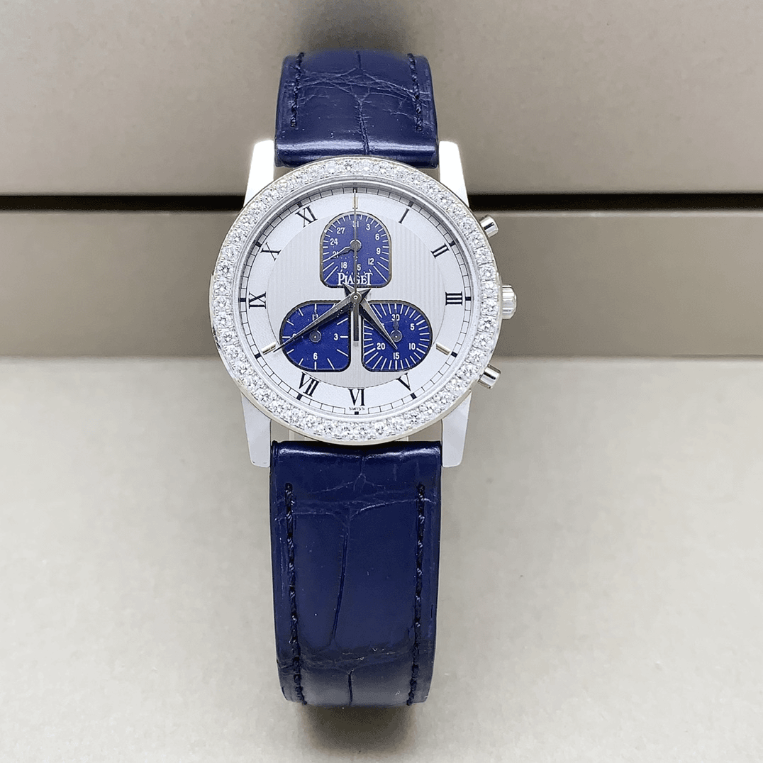 95新 Piaget/伯爵 31mm/18k白金/石英原钻典雅气质时尚高端女表