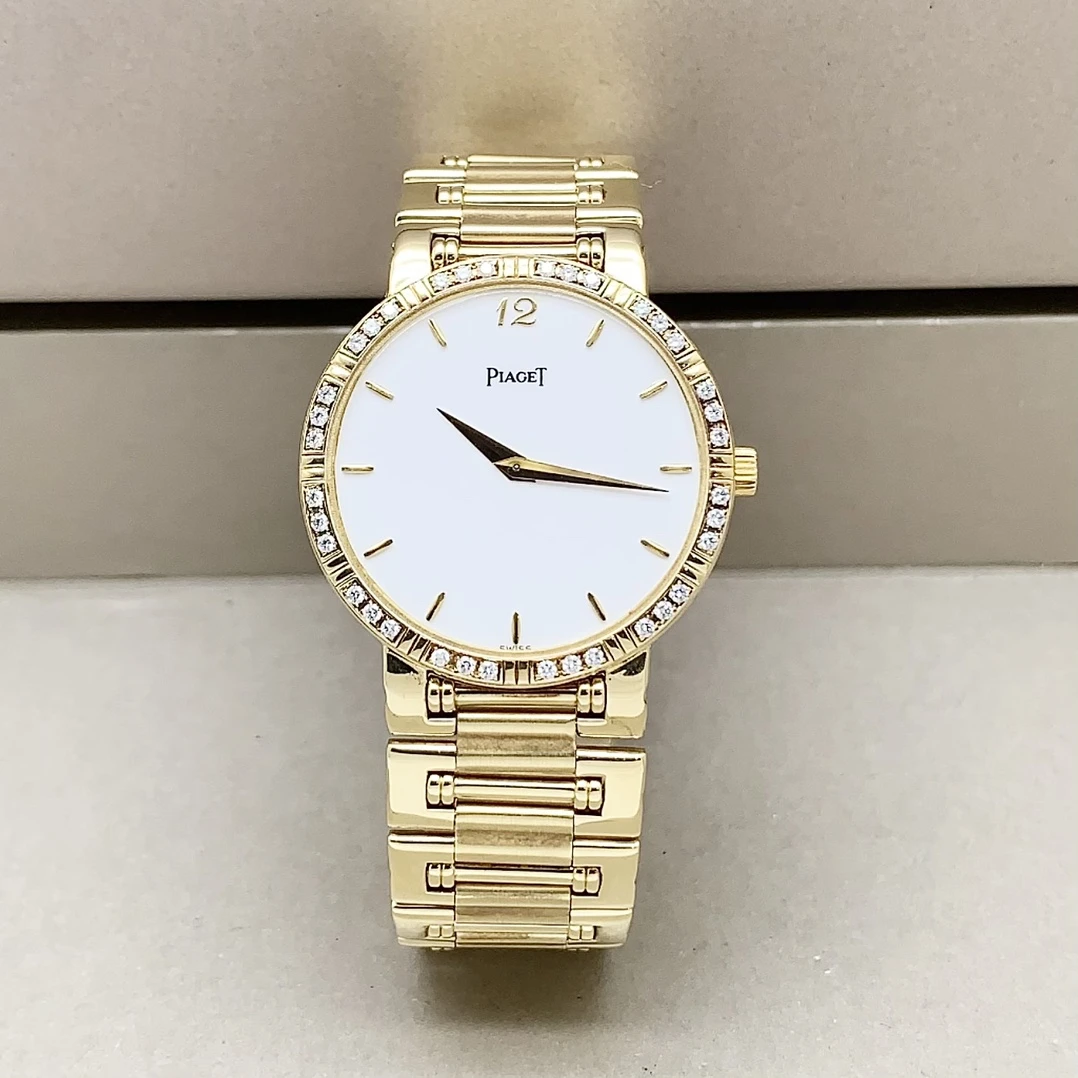 95新 Piaget/伯爵 珠宝腕表系列/31.5mm/18k金后钻机械表
