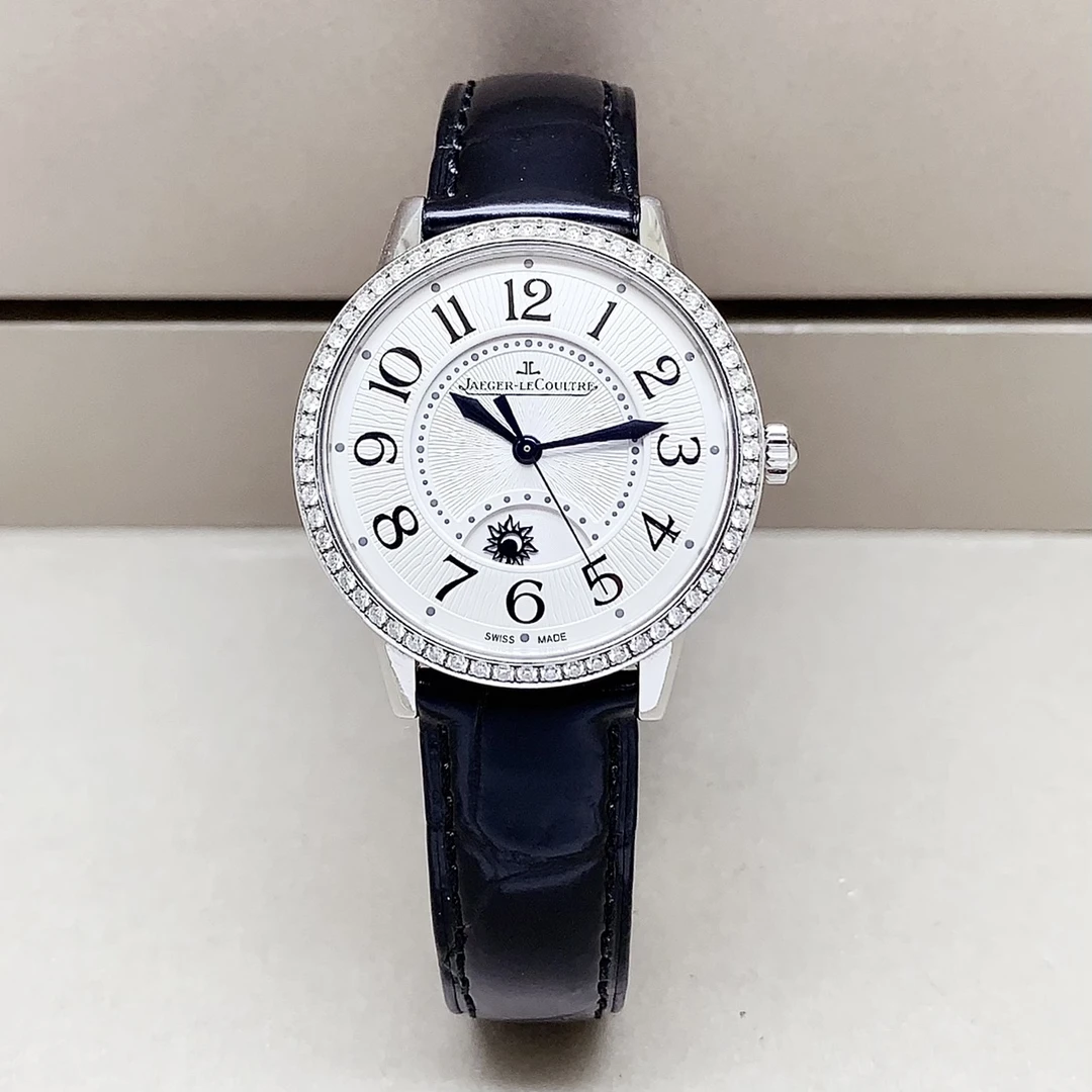 99新 Jaeger-LeCoultre/积家 约会系列/34mm/原钻/全套/机械女表