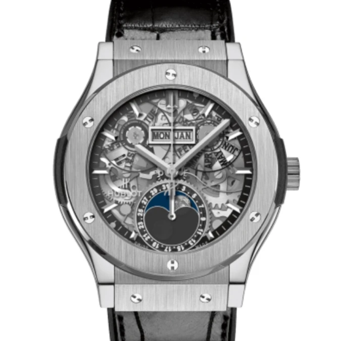 95新 宇舶 宇舶经典融合547/21年大全套/月相/自动机械经典腕表