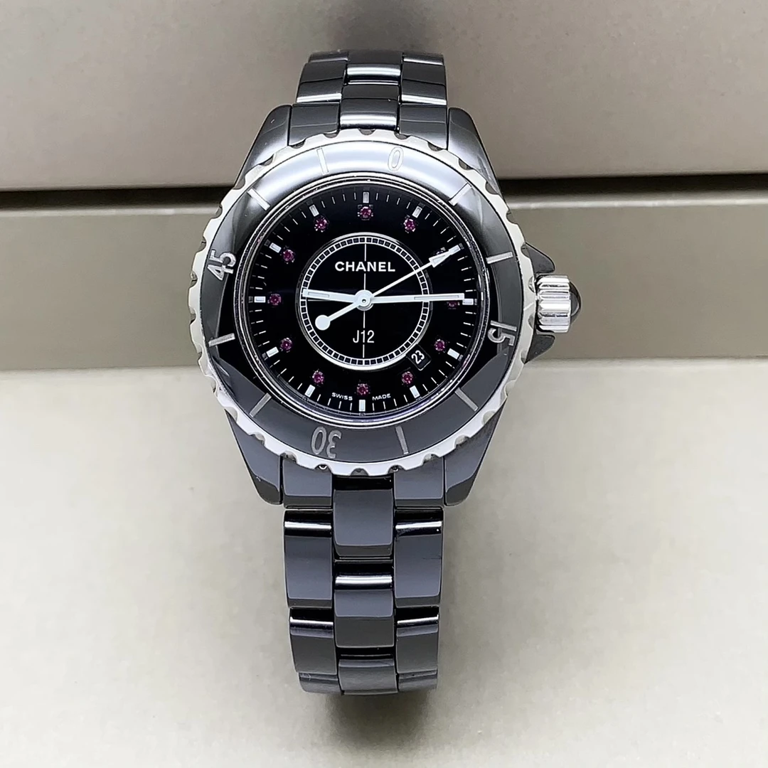 95新 Chanel/香奈儿 J12系列/33mm/石英时尚女士手表