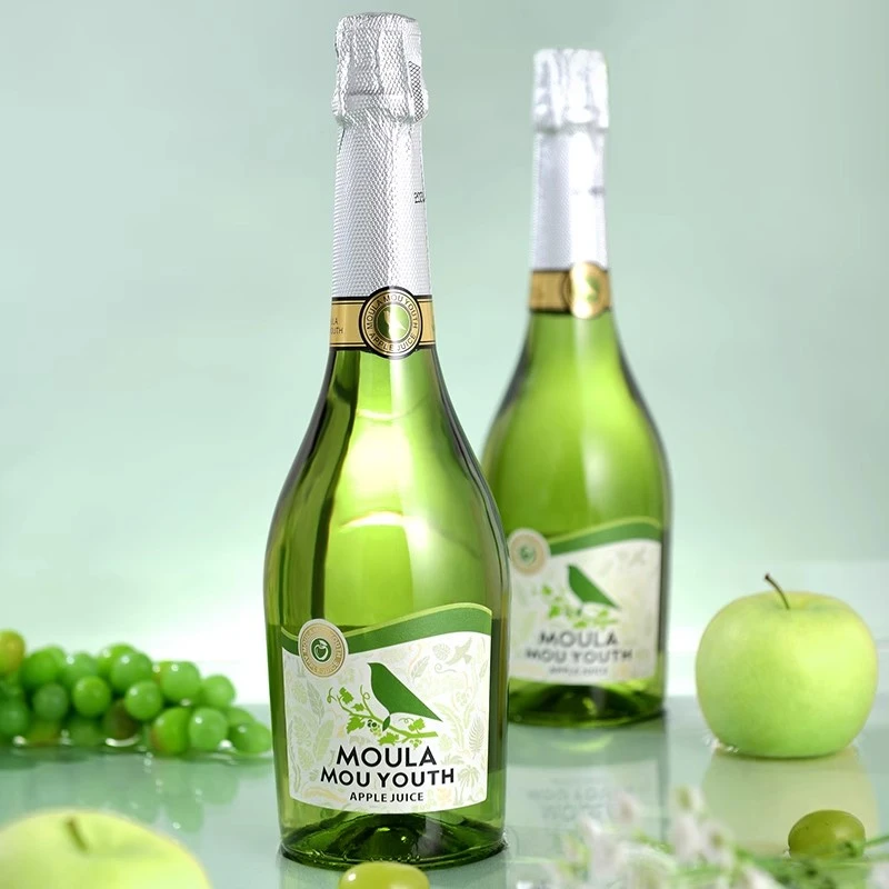 慕青春无醇起泡白葡萄汁0℃畅饮果香浓郁新鲜酸甜果酒微醺高颜值