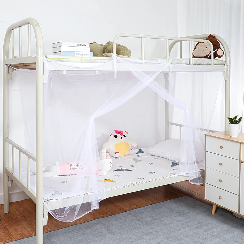 蚊帐学生宿舍专用蚊帐加密网纱免安装单人上下铺通用防蚊蚊帐