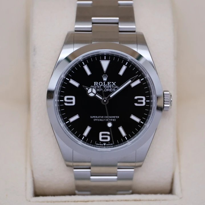 全新未使用 Rolex/劳力士 探险家型224270黑盘2023年10月全套40mm