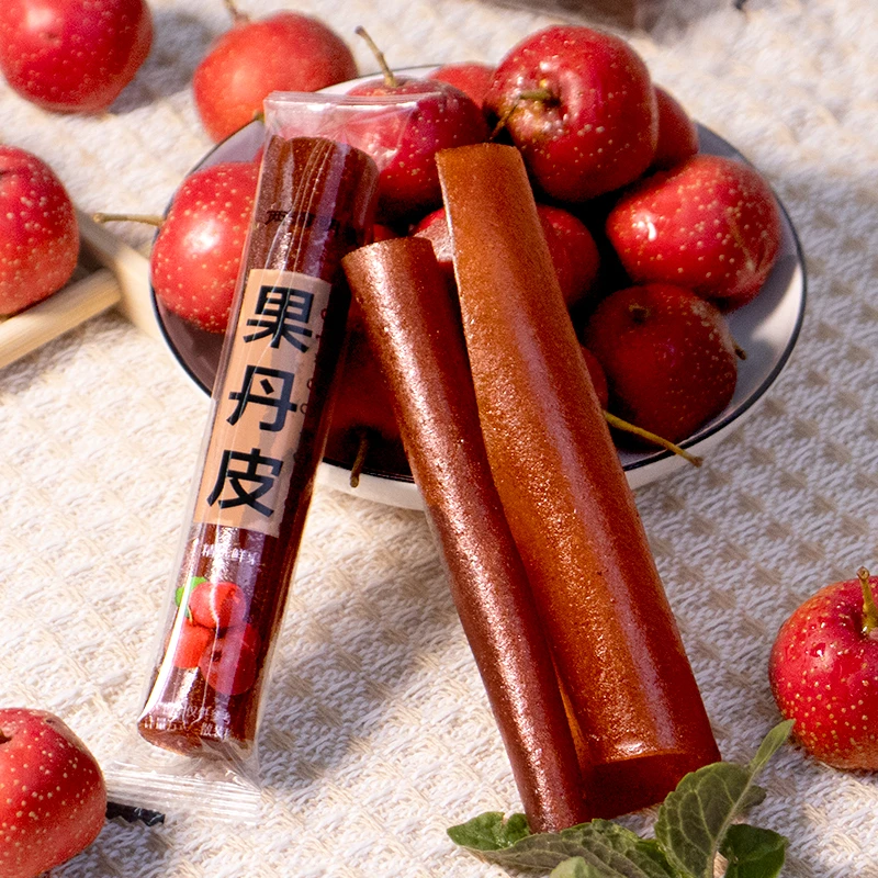 果丹皮500g 鲜果打浆老式大片山楂卷干硬山楂零食