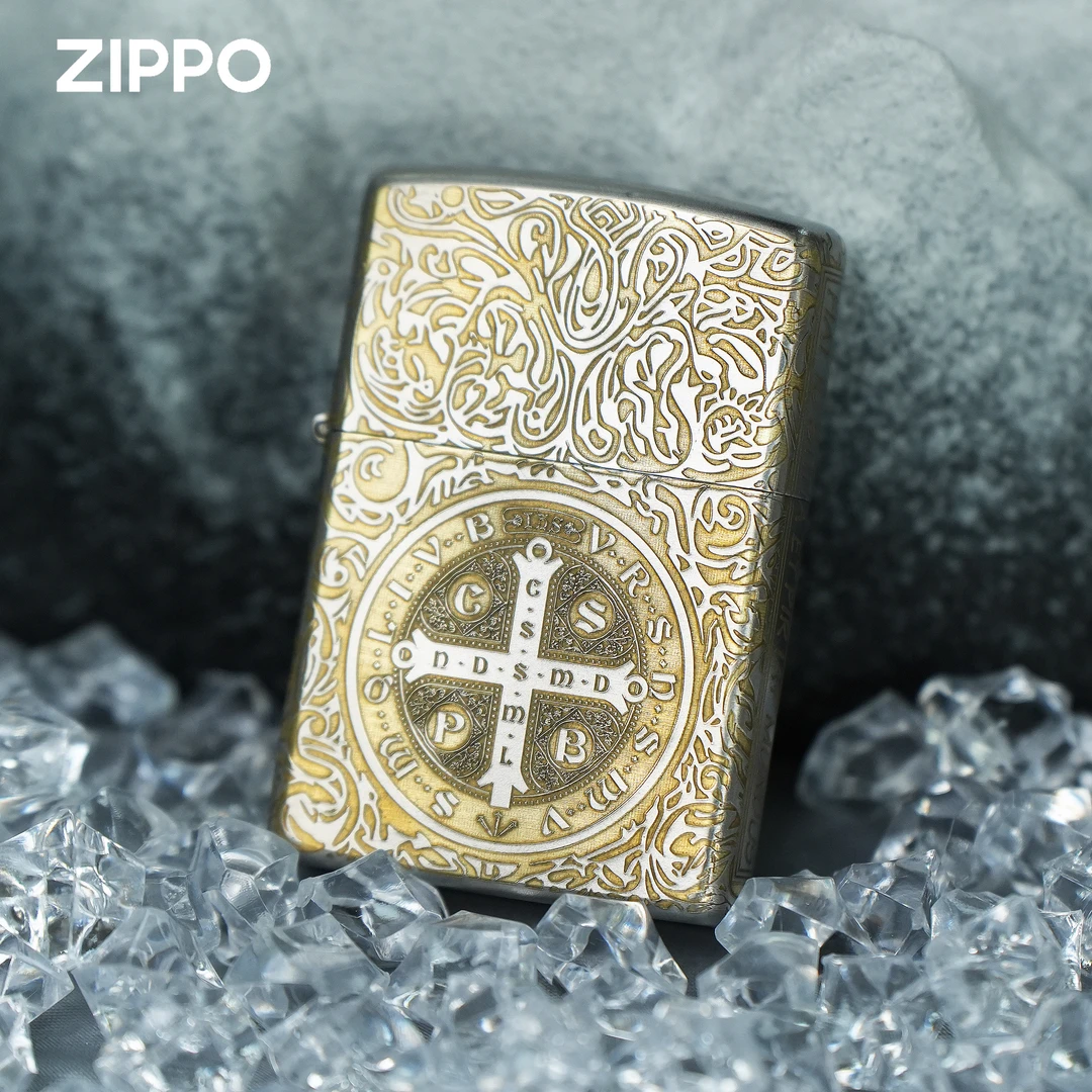 ZIPPO/之宝康斯坦丁金冰双色打火机常规男士双面个性防风DYJ1
