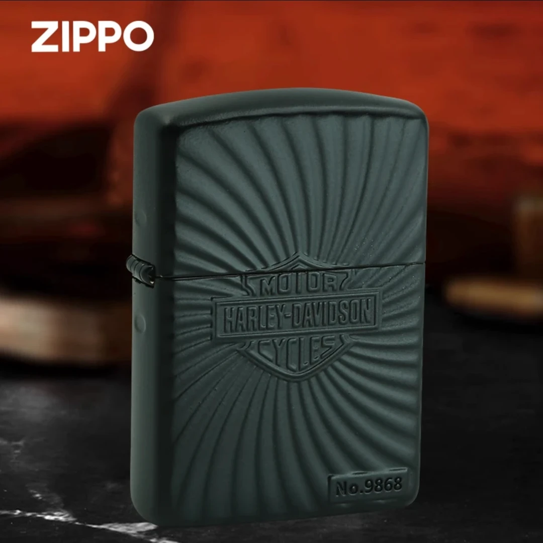 ZIPPO/之宝烈焰哈雷 正品打火机男士黑色个性经典防风原装DYJ1