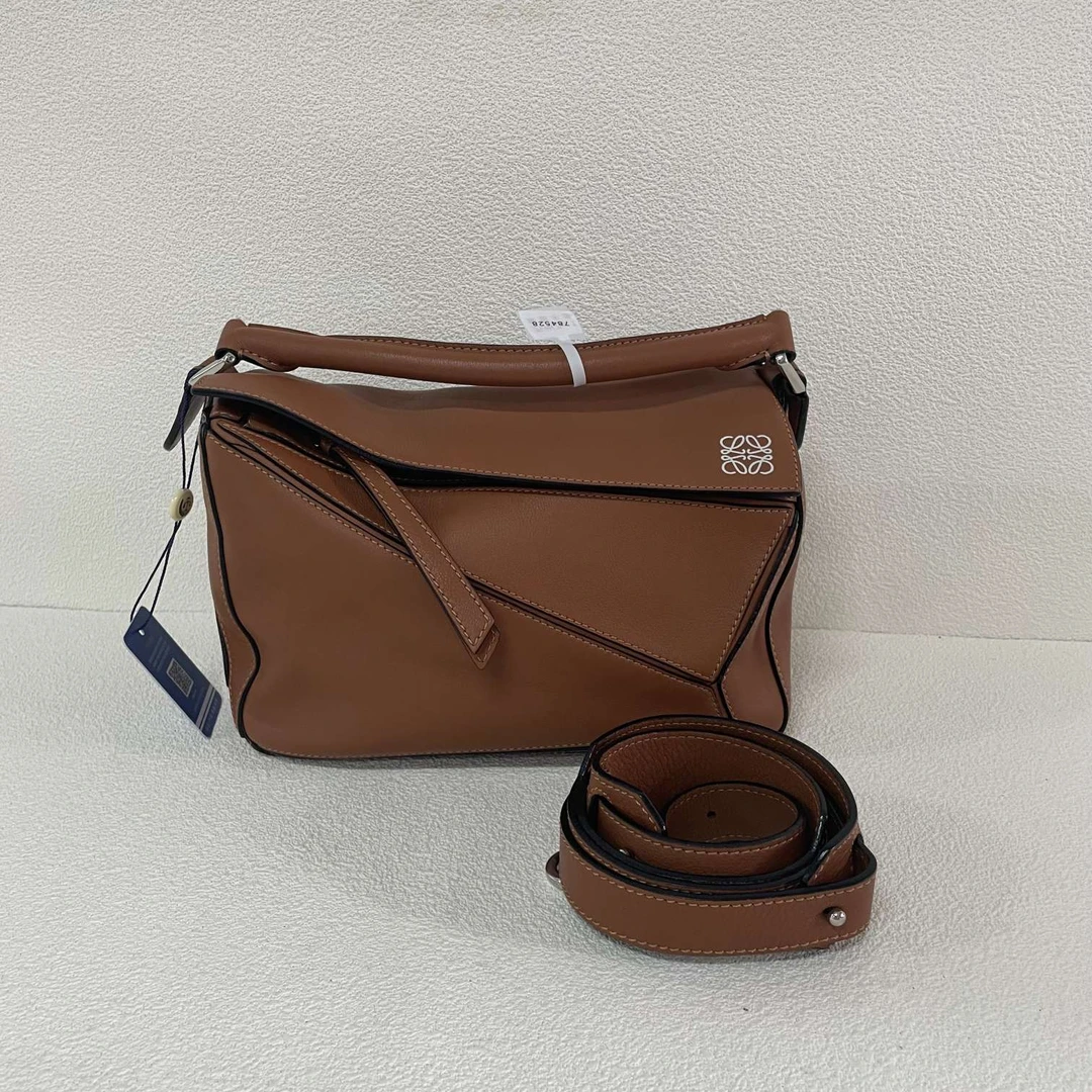 95新 LOEWE/罗意威 Rose/罗意威几何包小号784528