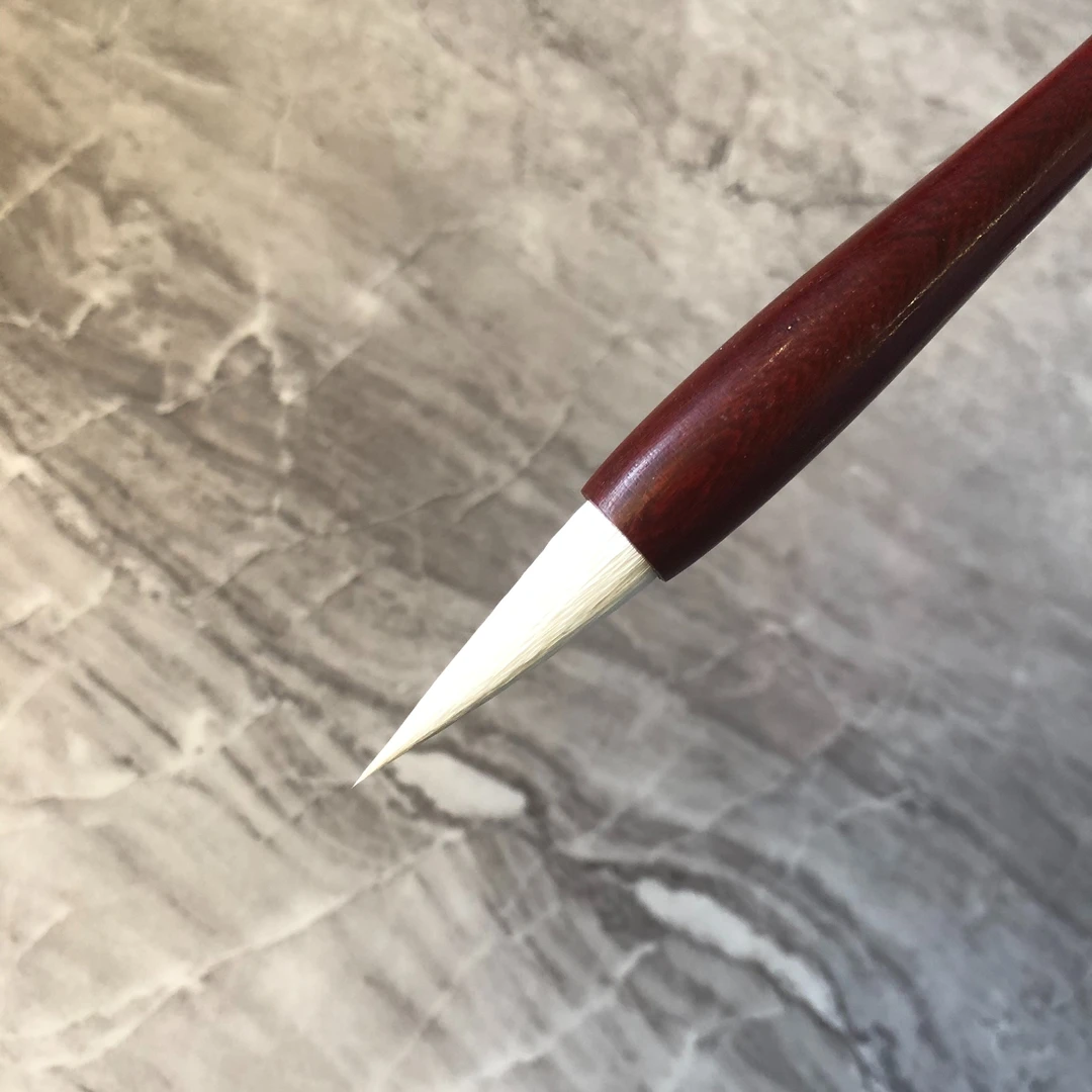 秀润 出峰3.2cm 羊毫中楷毛笔 行书 楷书 隶书 魏碑