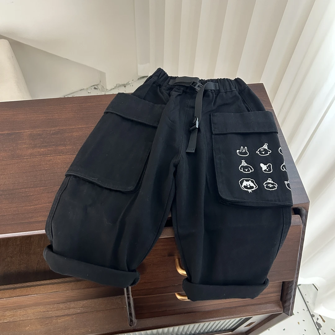 【新品】男童工装裤秋装裤子2024年新款春秋季休闲长裤BMQ1217