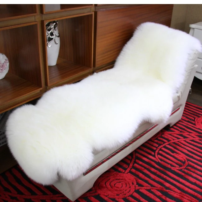 骏牧澳洲纯羊毛地毯羊毛沙发垫皮毛一体客厅卧室坐垫地毯摇椅躺椅