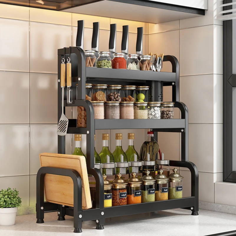 厨房调料置物架筷子刀架台面多功能调味厨具用品收纳架多层