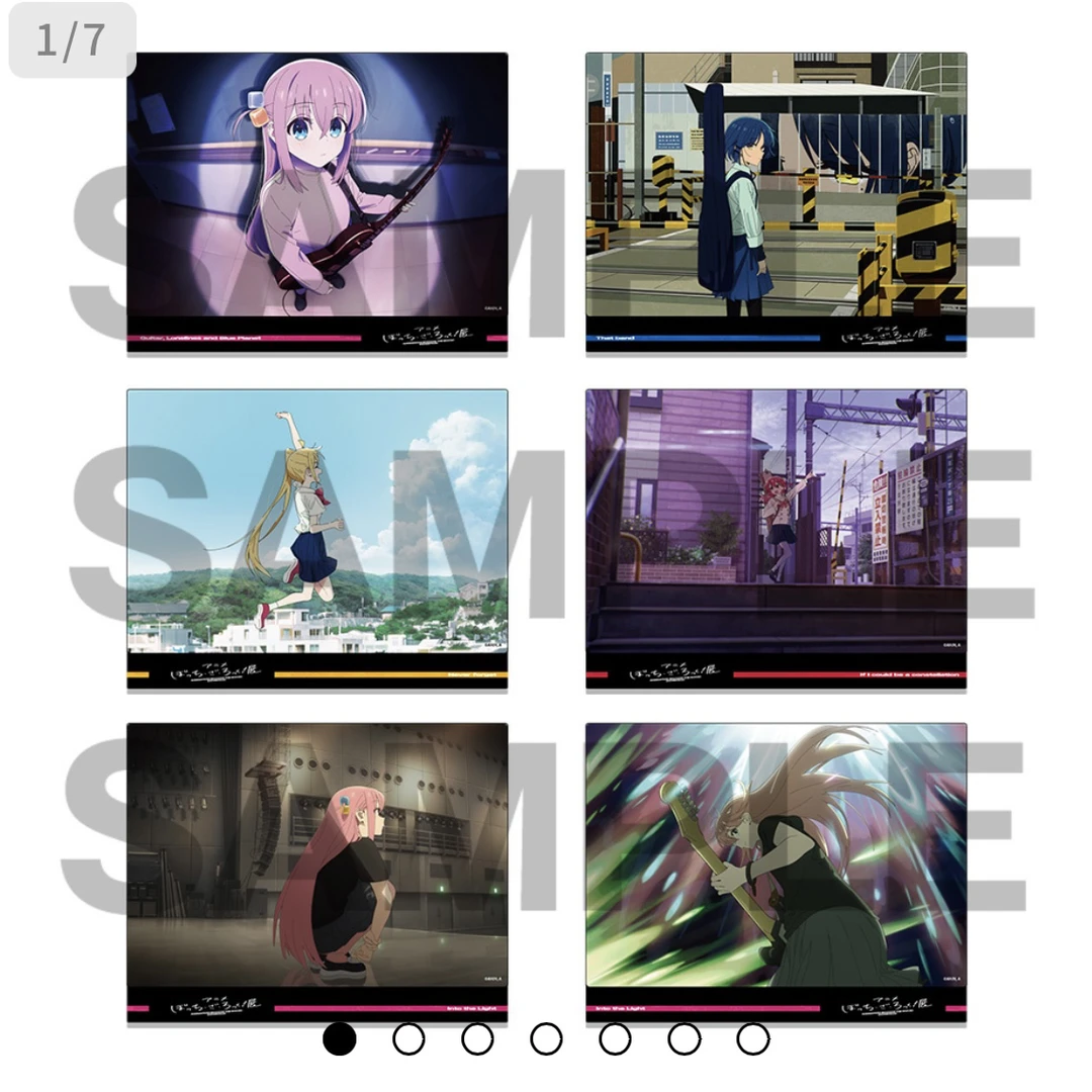 【正版日谷】孤独摇滚展览场贩立牌 潮玩盲盒拆卡