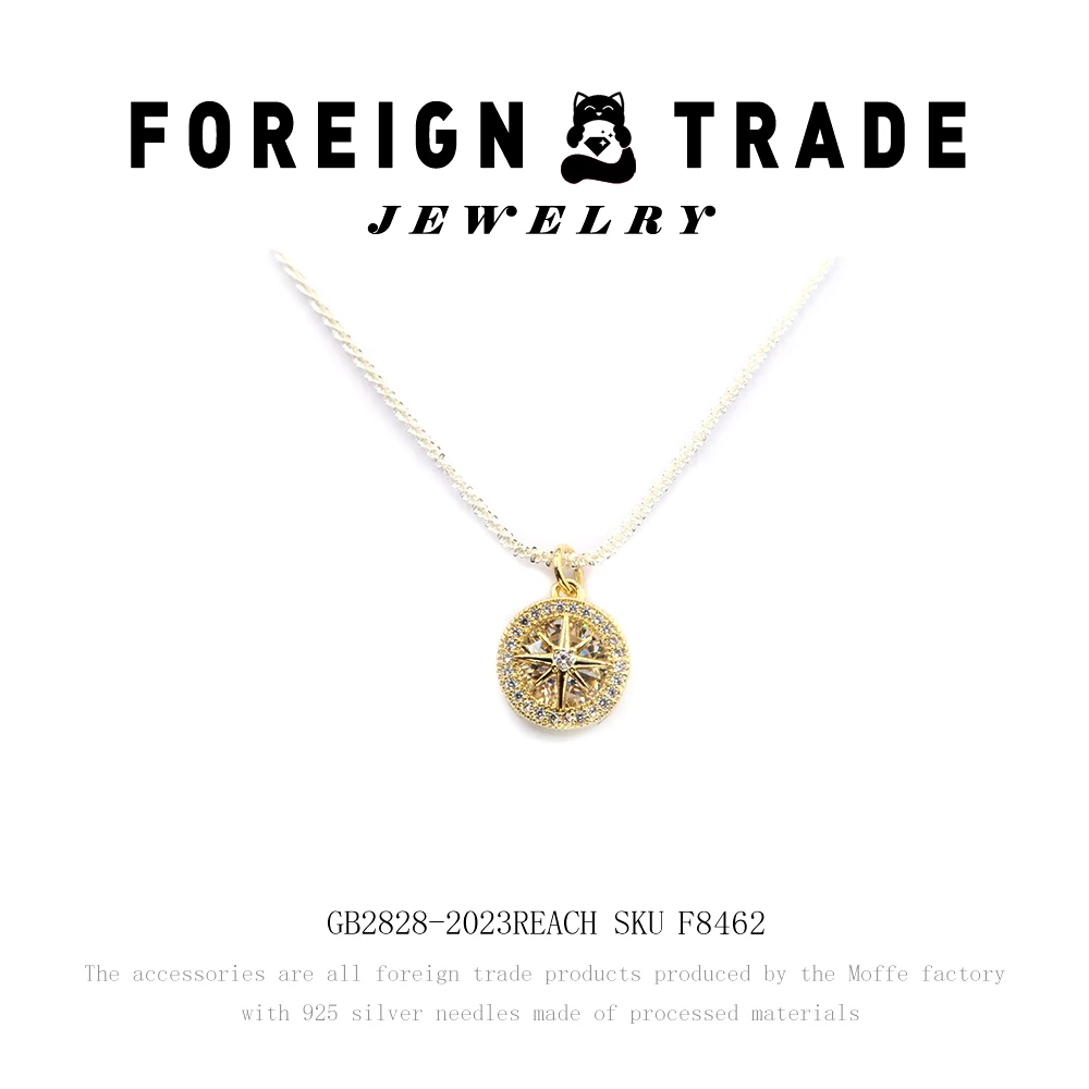 lennik/lennik 铜合金莫桑石项链 设计师款北极光项链~F8741