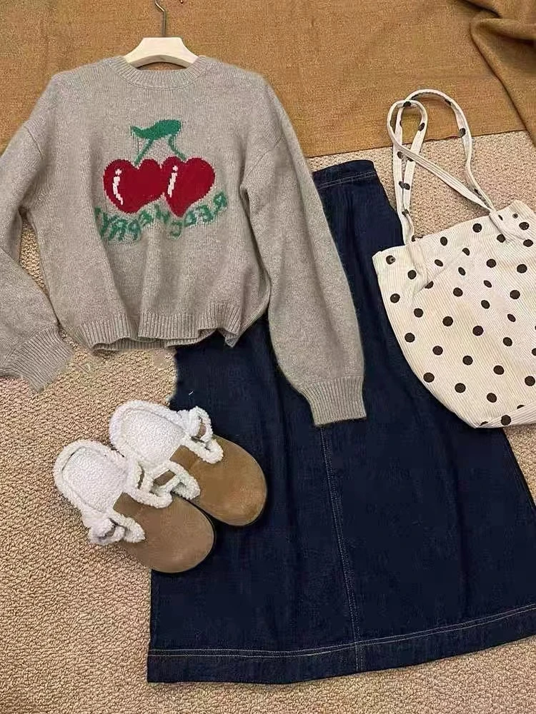 【情情粉丝专享】2023新款时尚秋冬羊毛网红百搭毛衣A 8087