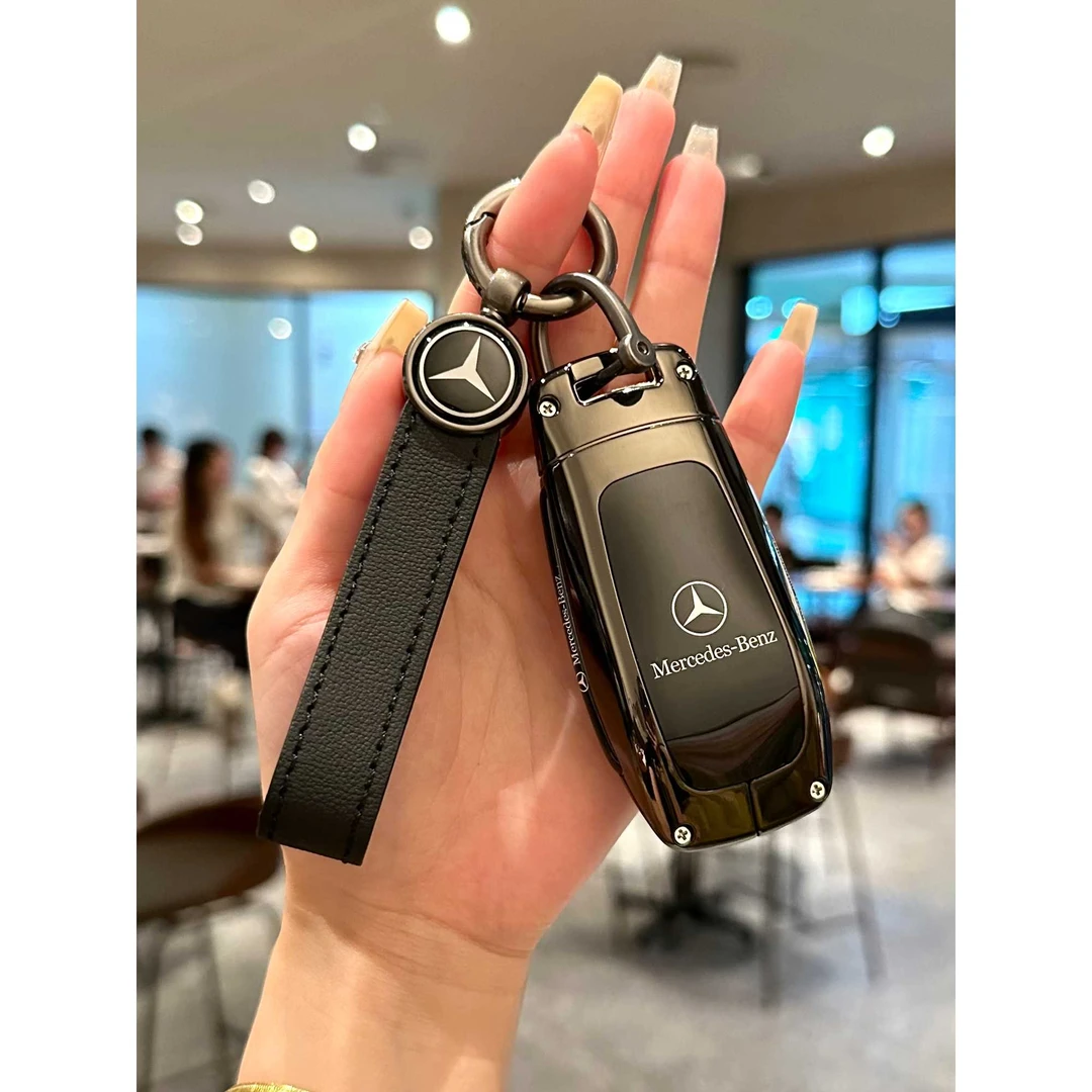 适用奔驰E级新款e300l c260l gle a200 glc级glb级车钥匙套包壳扣