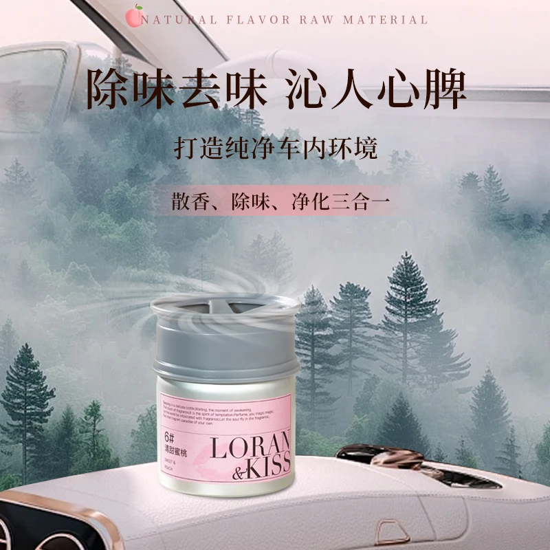 罗兰之吻清甜蜜桃车载香膏轮毂盖设计