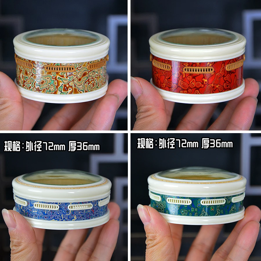 杨连平密胺口盖葫芦竹蛉万体 橄榄音窗直径6.3cm高3.9cm