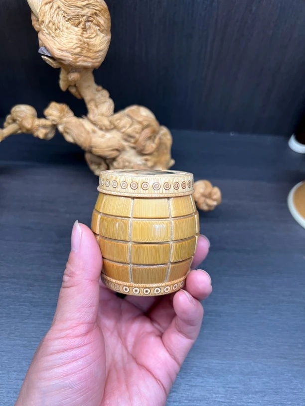 玉竹手雷款造型蝈蝈罐扎嘴罐黄蛉竹蛉筒金钟糖果均可尺寸6*6cm