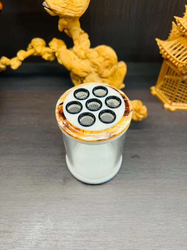 小田新款尖鼻子款焦糖色60七孔蝈蝈罐高94mm