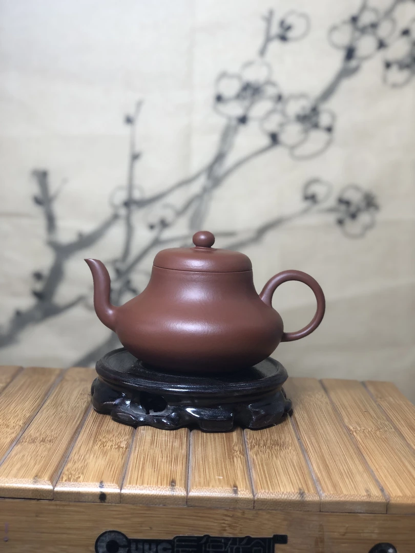 国工葛强全手工制作小煤窑朱泥君德壶200cc