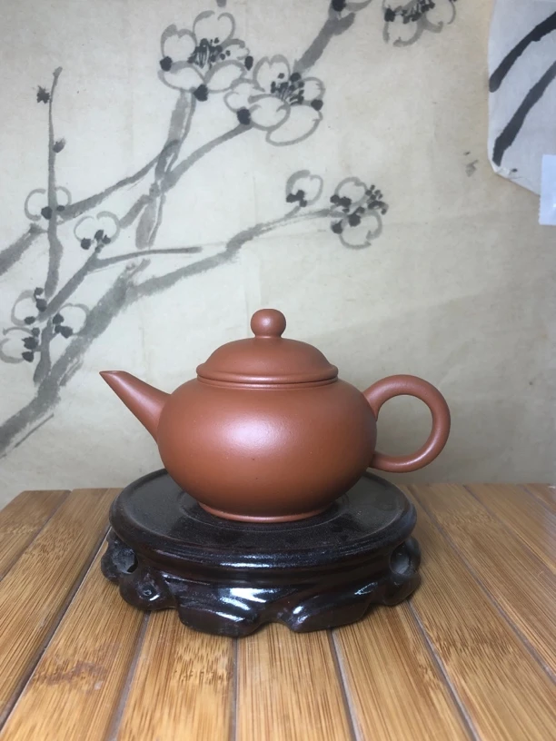 国工葛强160cc水平壶全手工）泥料生料赵庄朱泥