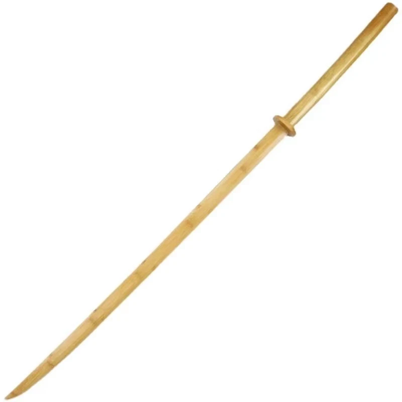 [武夫专属推荐】小柒漫品 弯款原色竹制苗刀木质武器道具