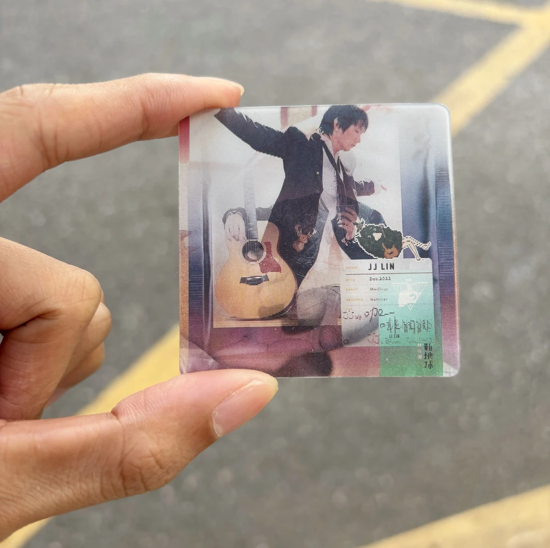 林俊杰专辑周边立体光栅卡闪卡追星礼物演唱会物料纪念品明信片