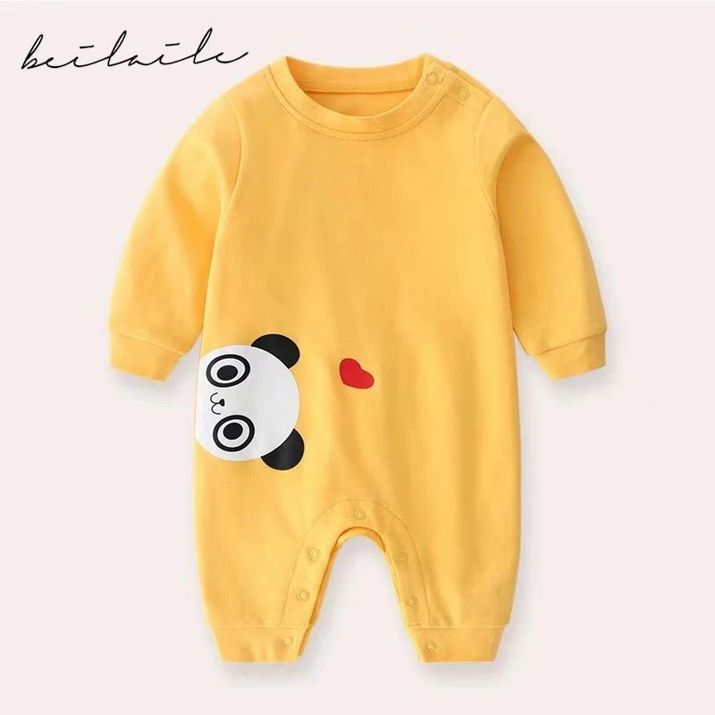 【卡通小熊猫】0春秋新款1婴儿连体衣宝宝2周岁满月3
