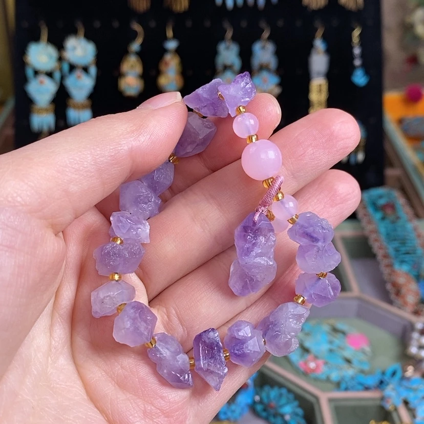 【闪购商品】紫晶手链未镶嵌白*