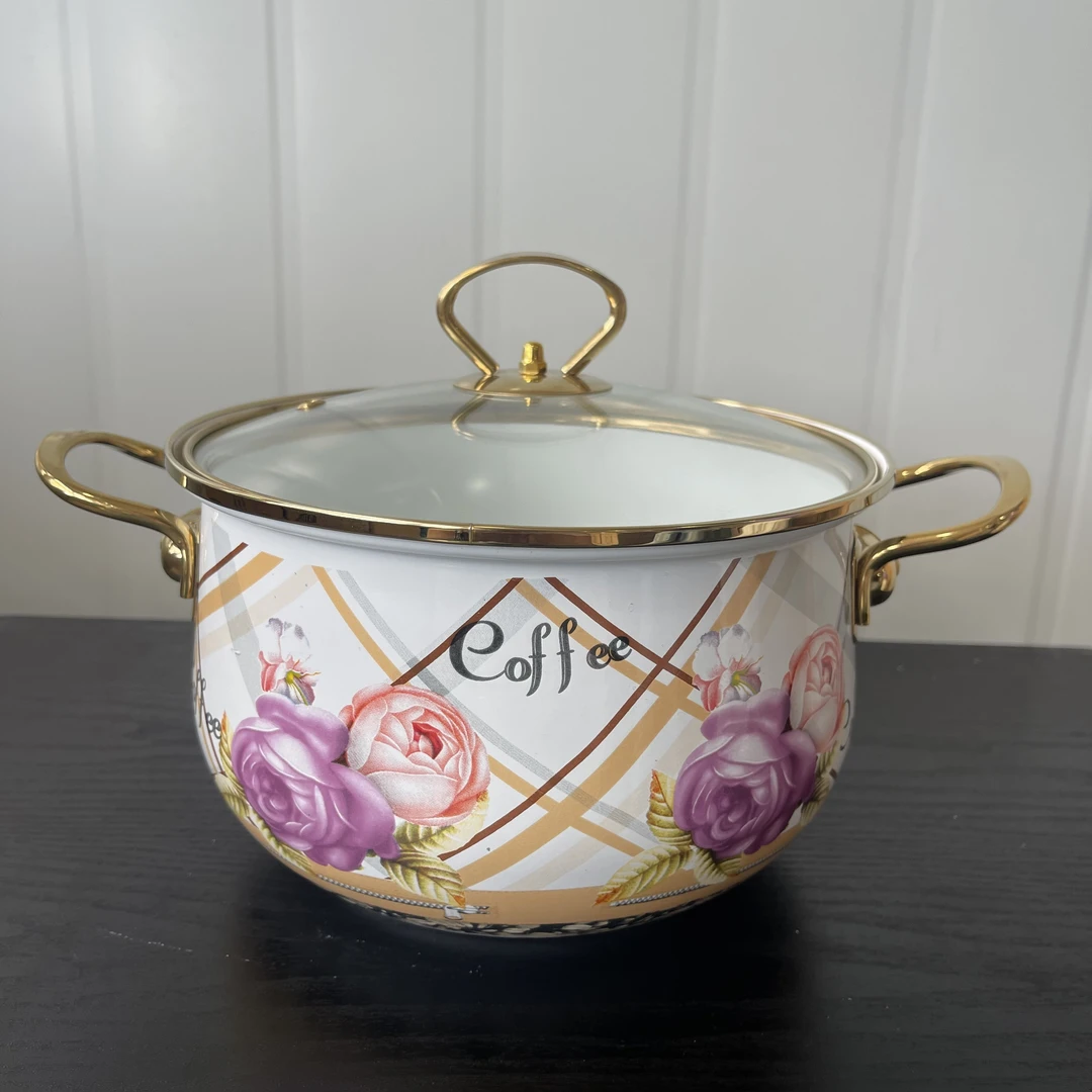 26cm浓情相约土耳其锅【异域风情】出外贸 搪瓷珐琅汤锅