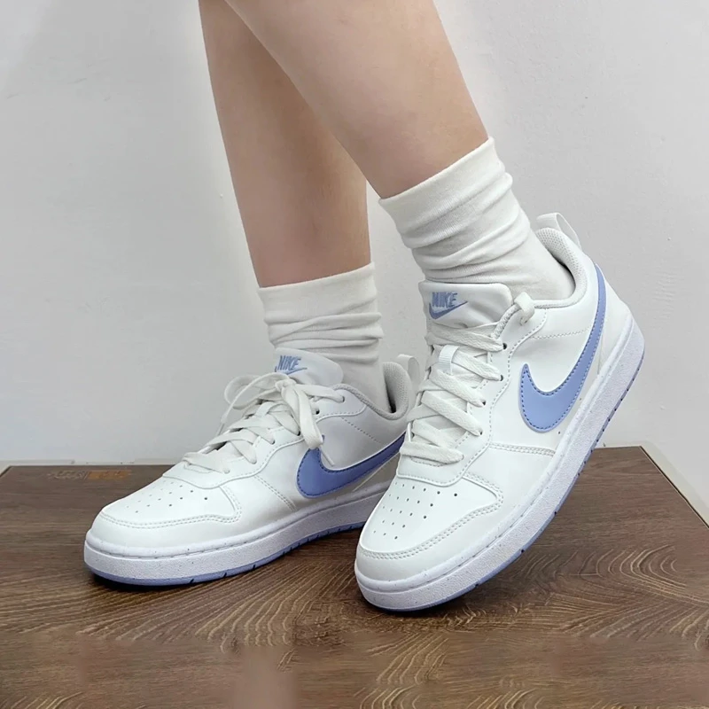 Nike/耐克Court BoroughLow2新款经典复古女子小白板鞋DV5456-103