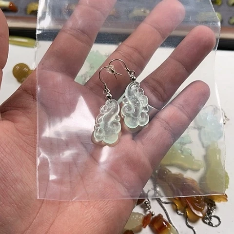 蛇纹石玉戒圈未镶嵌