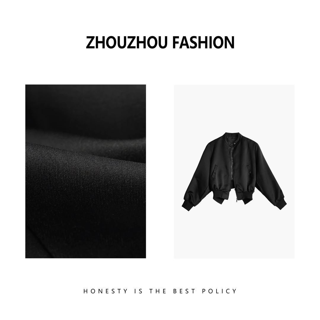 2024ss 春秋短款宽松短外套时尚设计师女士复古百搭休闲秋冬12392