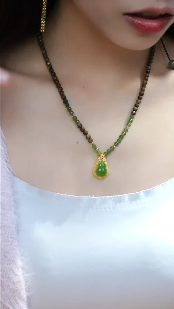 【闪购商品】沉香吊坠沉香葫芦K金文玩好物挂脖@BYD1229