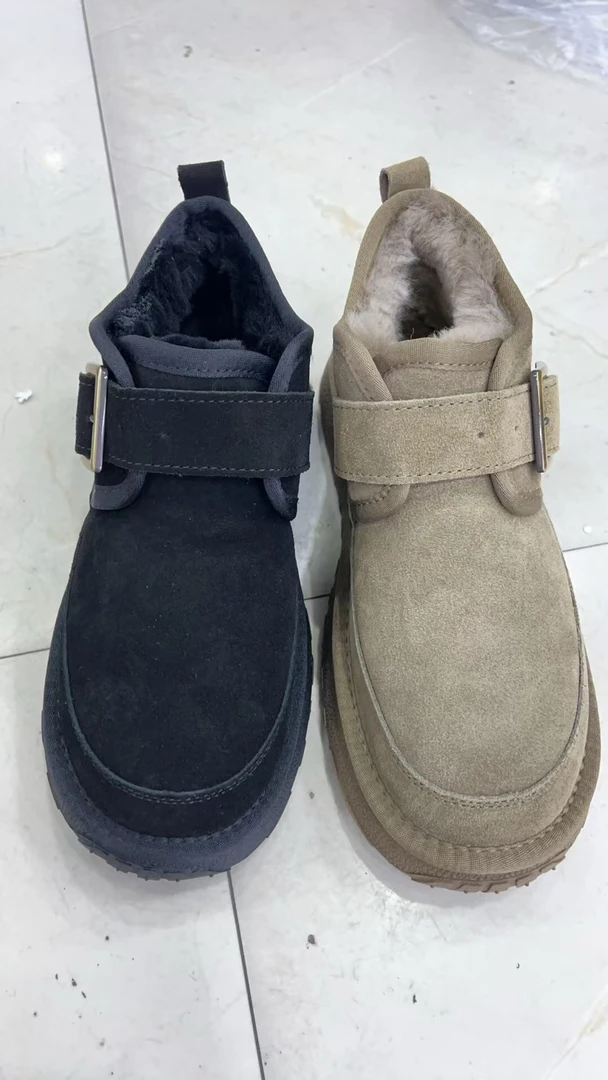 男士时尚加厚保暖雪地靴低帮防滑短靴