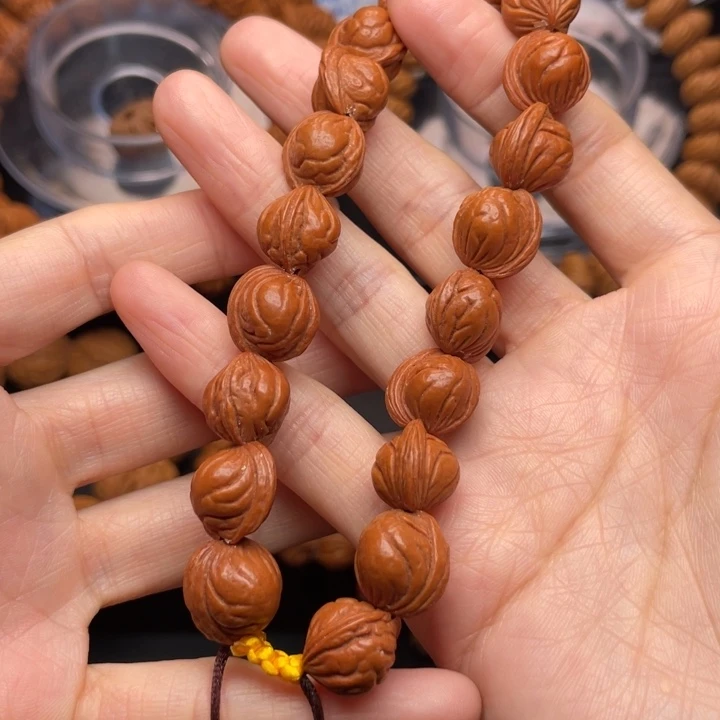 桃核手串龙纹桃核