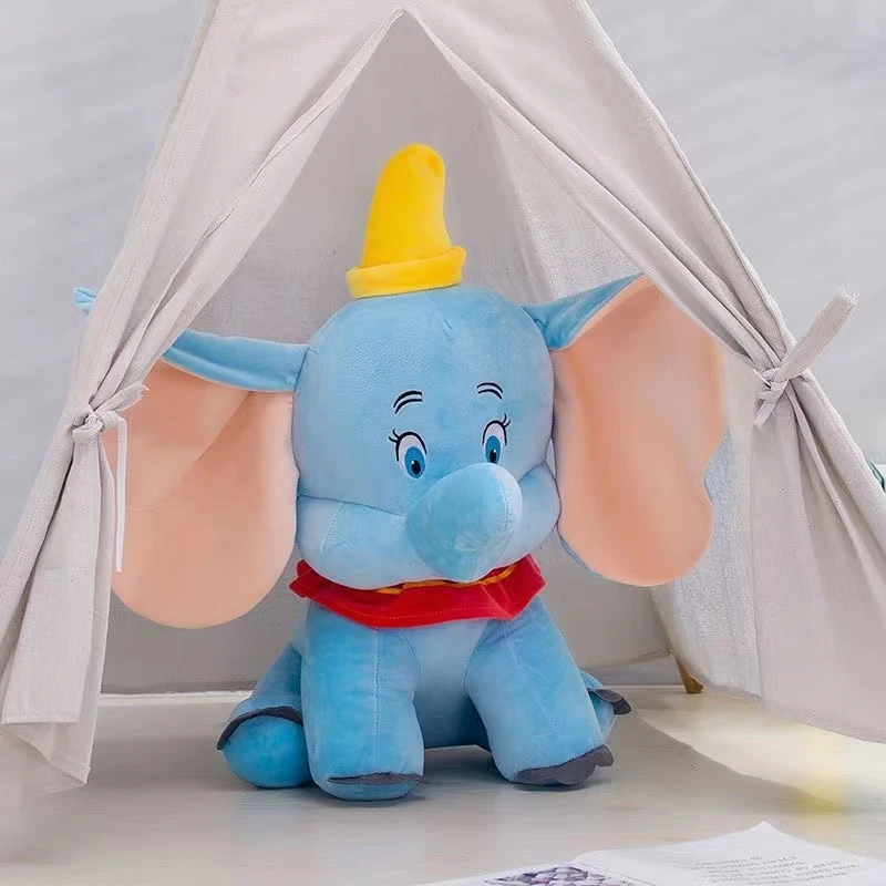 网红小飞象公仔蓝色大耳朵小象毛绒玩具抱枕儿童玩偶生日节日礼物